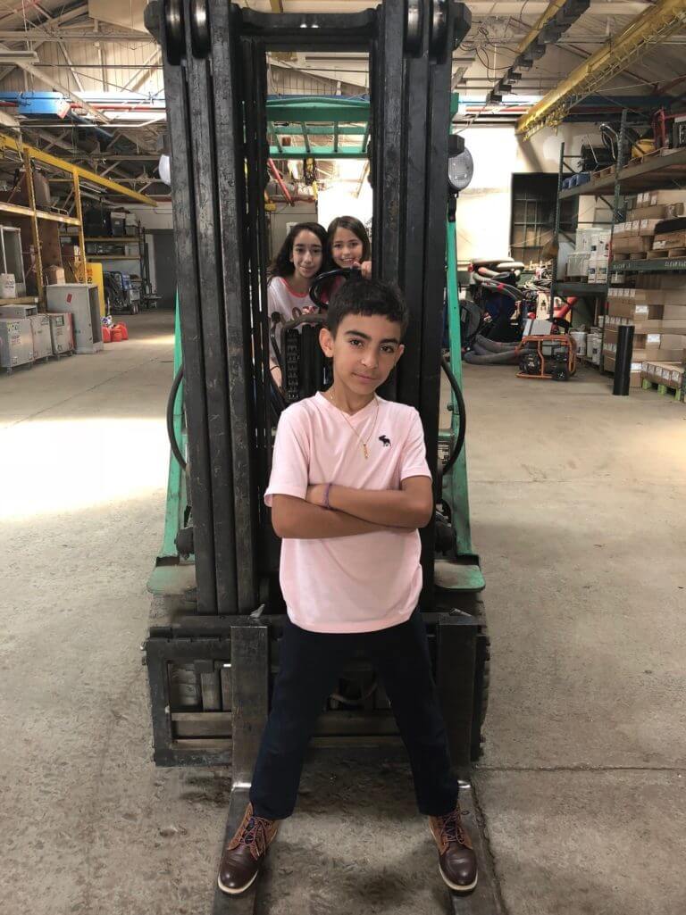 Kids On Fork Lift Haz Pros Inc